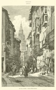 Une Rue de Tolède - French School