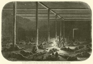 Une auberge ou maison de bois dans le Kentucky (États-Unis) - French School