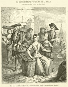 Une dame de la halle sous Louis XIV - French School