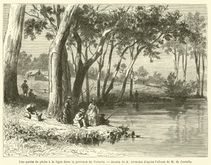 Une partie de pêche à la ligne dans la province de Victoria - French School
