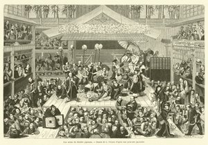 Une scene du theatre japonais - French School