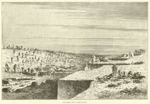 Une tranchée dans le canal de Suez - French School
