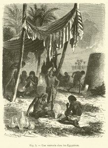 Une verrerie chez les Égyptiens - French School