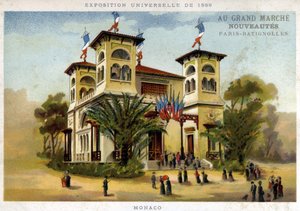 Exposition Universelle de 1889. Le Pavillon de Monaco