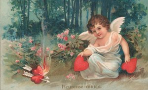 Cupidon de la Saint-Valentin - French School