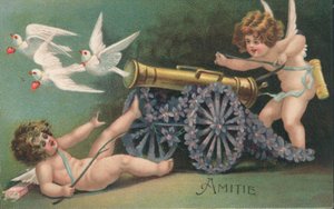 Cupidon de la Saint-Valentin - French School