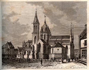 Valognes - Normandie - gravure dans « La France illustrée : géographie, histoire, administration statistique » par V.A. Malt-Brown. 1884