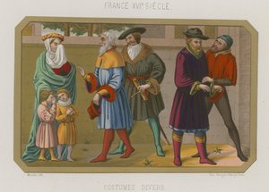 Diverses modes de la France du XVIe siècle - French School