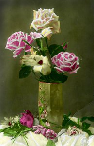 Vase de roses