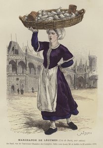 Marchand de légumes, 16ème siècle - French School