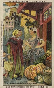 Vendeur de légumes, 18ème siècle - French School