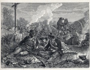 Guerres de Vendée (1793-1796) : campement des insurgés vendéens.