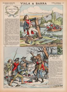 Viala et Barra (lithographie en couleur) - French School