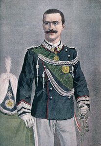 Victor Emmanuel III, illustration du Petit Journal, 1900 - French School