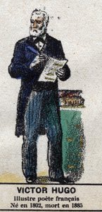 Victor Hugo (1802-1885), écrivain français. Dans « Galerie des rois et reines de France et personnages illustres de 1643 à 1895 » image d