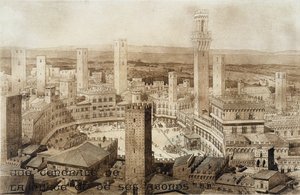 Vue à travers Sienne, de Fragments d