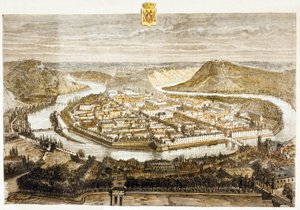 Vue de Besançon, France - French School