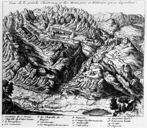 Vue de La Grande Chartreuse - French School