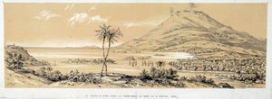 Vue de Pointe-à-Pitre avant le tremblement de terre. Gravure de 1843. Chartres, Musée des Beaux-Arts