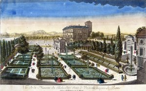 Vue de la Maison du Belvédère au Vatican, Rome