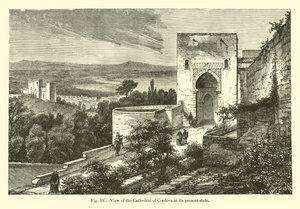 Vue de la cathédrale de Cordoue dans son état actuel - French School