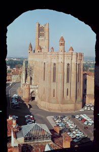 Vue de la Cathédrale Sainte-Cécile, 1277-1392 - French School