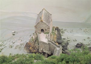 Vue de la Chapelle Saint-Aubert, XIIIe-XIVe siècle - French School
