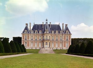 Vue du château - French School