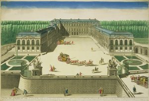 Vue du Château de Saint-Cloud, gravée par Antoine Aveline - French School
