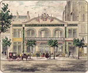 Vue du Grand Café du XIXe siècle, Paris, 1857 - French School