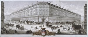 Vue du grand magasin du Louvre, Paris, 1866 - French School