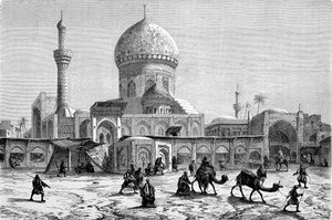 Vue du marché et de la mosquée Ahmet-Kiaia, Bagdad - French School