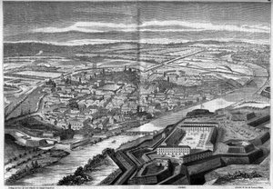 Vue de la ville et de la citadelle d