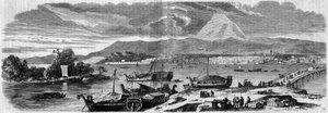 Vue de la ville de Jeddo (Tokyo), capitale du Japon - French School