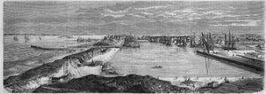 Vue de la ville de Saint-Nazaire (Loire-Atlantique, 44) - French School