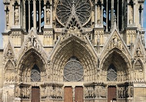 Vue de la façade, XIIIe-XIVe siècle - French School