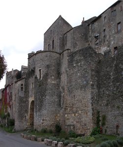 Vue du village fortifié - French School