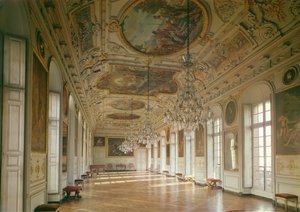 Vue de la galerie connue sous le nom de La Belle Inutile, conçue par Robert de Cotte vers 1700