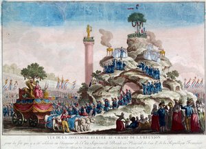 Vue de la montagne élevée au champ de la Réunion. 20 prairial an II (8/06/1794) à l