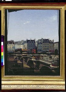 Vue de la nef avec des fenêtres rondes remplies