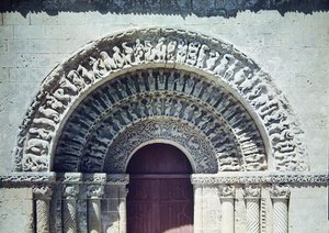 Vue du portail du transept sud, 1150-75 - French School