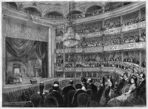Vue de la salle de théâtre de l