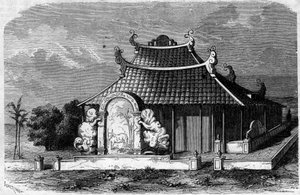 Vue de la tombe de Georges Pierre Pigneau de Behaine (1741-1799), évêque d