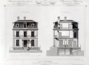 Villa Suburbaine, Premier Chasse à St. Cloud, de Architecture Privée au XIXe siècle
