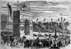 Visite de Napoléon III (1808-1873) et de l