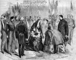 Visite de Napoléon III (1808-1873) et de l