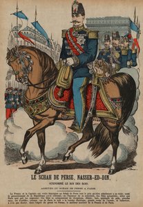 Visite de Naser al-Din, Shah de Perse, à Paris
