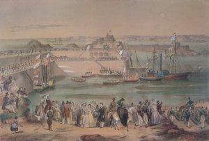 Visite de la reine Victoria à Jersey en 1846, 1847 - French School