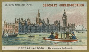 Visite à Londres - en route vers les Chambres du Parlement