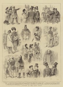 Visiteurs au Salon de Paris - French School